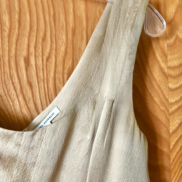 Banana Republic gold silk cocktail dress with pockets, 4 - Picture 4 of 14